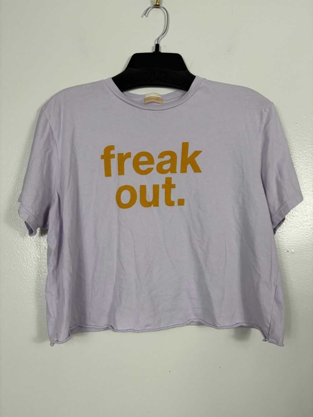Mother The Slouch Cutoff "Freak Out." Graphic Tee Sz M